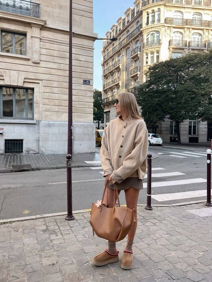 Duża Torebka Damska Shopper Na Ramię