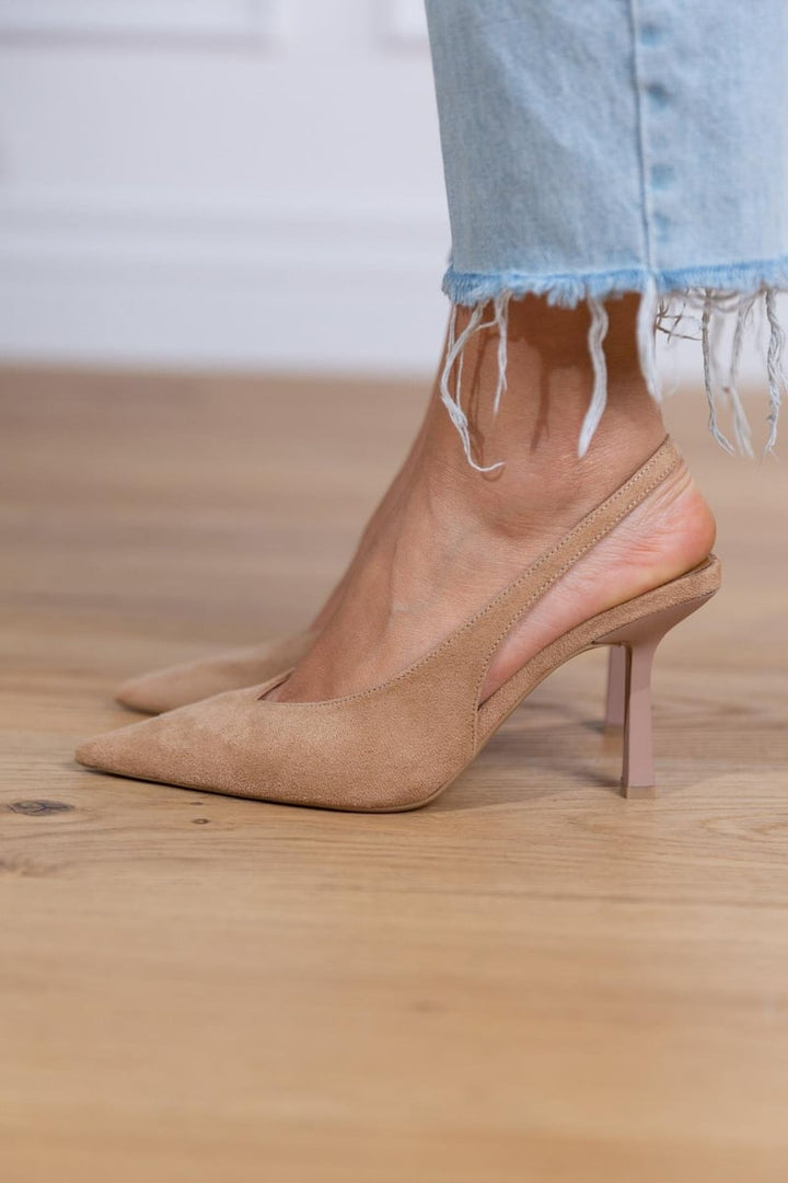Katarzyna | Szpilki Damskie Slingback W Szpic