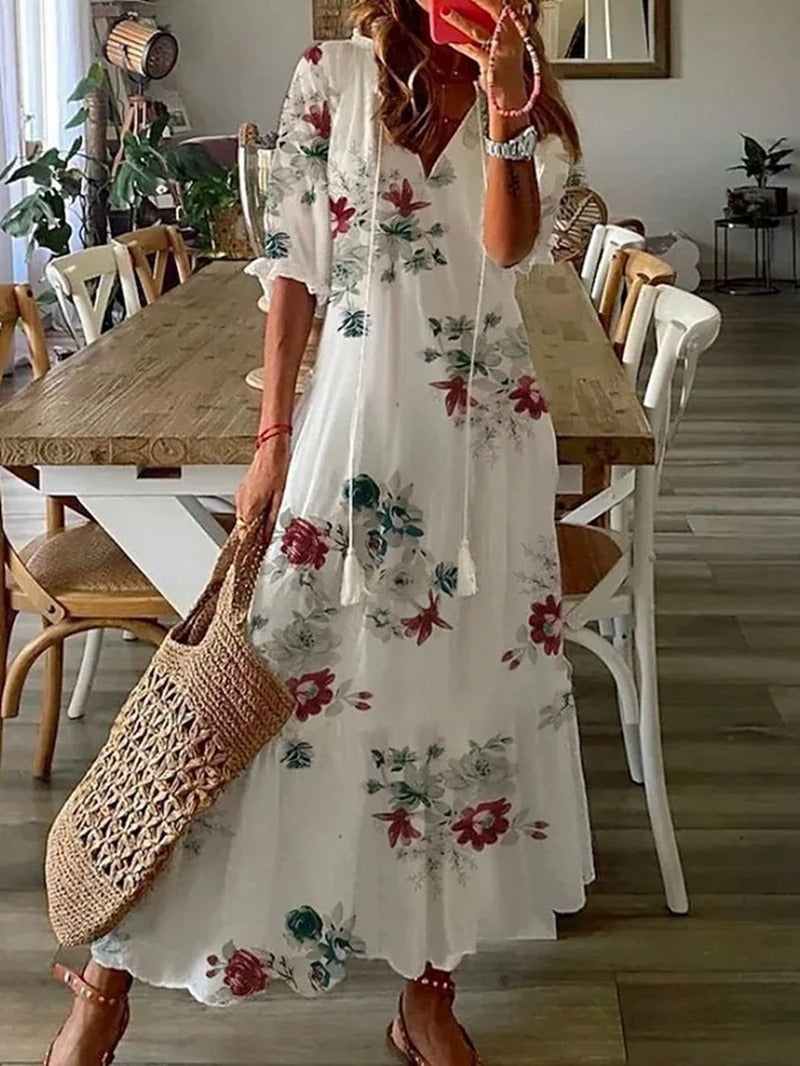 Sukienka Maxi Damska Letnia W Stylu Boho