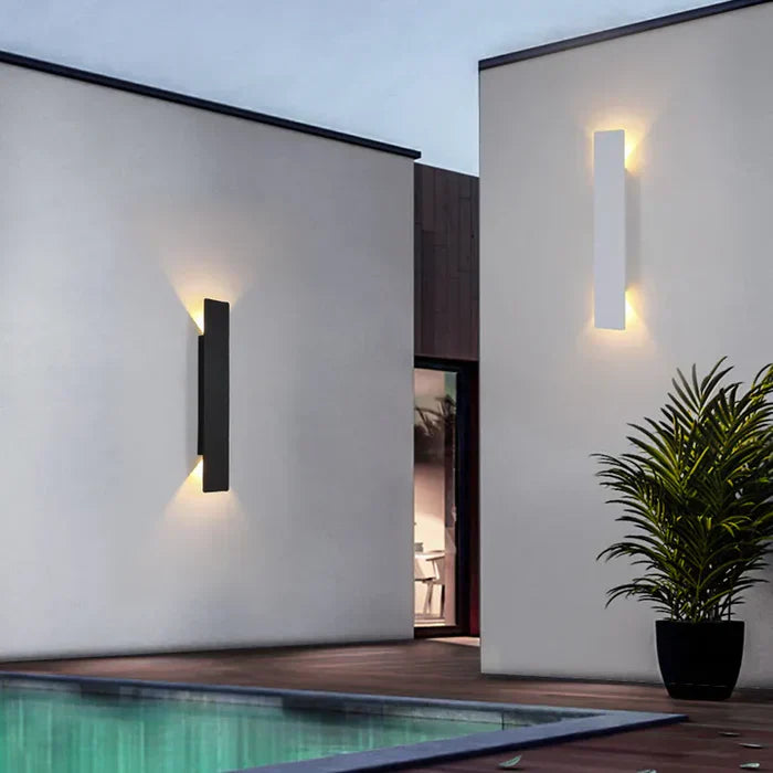 Lampa Ścienna Zewnętrzna LED Góra Dół Do Ogrodu I Tarasu